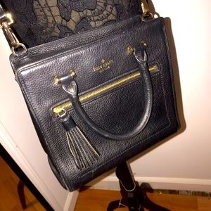 Kate Spade- Black Leather Purse/Bag -Vintage